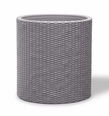 Květináč KETER Cylinder M Silver Grey