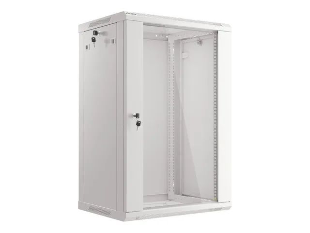 Lanberg 19" racková skříň pro montáž na stěnu 18u/600x450 (flat pack) šedá V2
