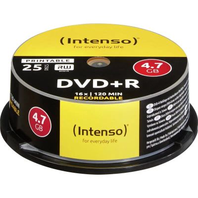 INTENSO DVD+R Cake Case 4,7GB PRINT 25ks