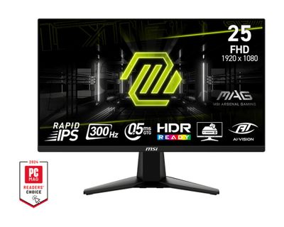 MSI MAG/255XF/24,5''/IPS/FHD/300Hz/0,5ms/Čierna/3R