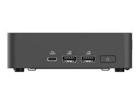 ASUS NUC 15 Pro Slim Kit RNUC15CRKC700000 - Barebone - mini PC 1 x Core Ultra 7 240H / až 5.2 GHz - vPro - RAM 0 GB - Intel Graphics - IEEE 802.11ax (Wi-Fi 6), IEEE 802.11be (Wi-Fi 7), Bluetooth 5.4, Gigabit Ethernet, 2.5 Gigabit Ethernet - cerná