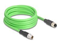 M12 Cable X-coded 8 pin male to female P