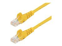Patch kabel - RJ-45 (M) do RJ-45 (M) - 1 m - UTP - CAT 5e - provedení bez hrbolků - žlutá