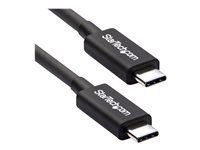 Kabel Thunderbolt - USB-C (M) do USB-C (M) - Thunderbolt 3 / USB / DisplayPort - 50 cm - černá - pro P/N: PEXUSB321C, TB33A1C, TB3DK2DHV, TB3DK2DHVUE, TB3DK2DPPDUE, TB3DKDPMAW, TB3DKDPMAWUE