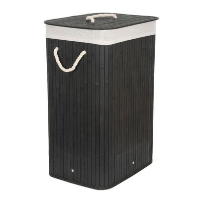 Koš na prádlo G21 Bambus 72l Black