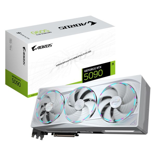 GIGABYTE AORUS GeForce RTX 5090 STEALTH ICE/32GB/GDDR7