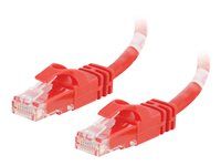 Patch kabel - RJ-45 (M) do RJ-45 (M) - 10 m - UTP - CAT 6 - lisovaný, provedení bez hrbolků, licna - červená