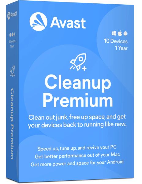 Avast Cleanup Premium up to 10 Device 1Y