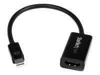 StarTech Mini DisplayPort to HDMI Audio / Video Converter - mDP 1.2 to HDMI Active Adapter for Ultrabook / Laptop - 4K @ 30Hz - Black (MDP2HD4KS) - Nástroj pro prevod videa - DisplayPort - HDMI - cerná