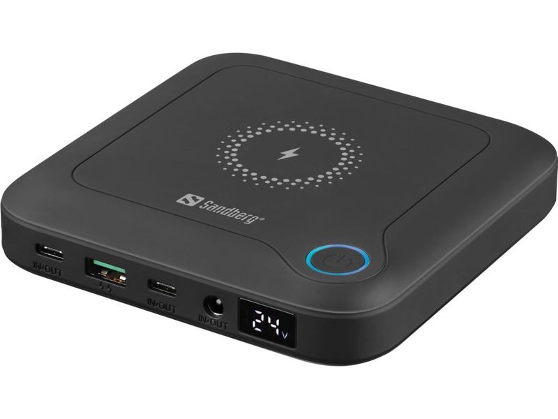 Sandberg All-in1 Laptop Powerbank 25000, černý