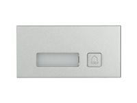 Intercom station button module - modular, outdoor - stříbrná