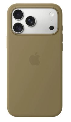 Silikónové puzdro pre iPhone 18 Pre Max s MS – olivová