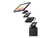 Compulocks Universal Tablet Magnetic Brandable Floor Stand Plus Hub - Montážní sada (stojan) - pro tablet - univerzální, magnetický, brandovatelný - cerná - podlahové provedení