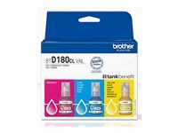 Brother BTD180CL Multipack - 3-balení - žlutá, azurová, purpurová - originální - závesný box - doplnení inkoustu - pro Brother DCP-T580DW, DCP-T780DW
