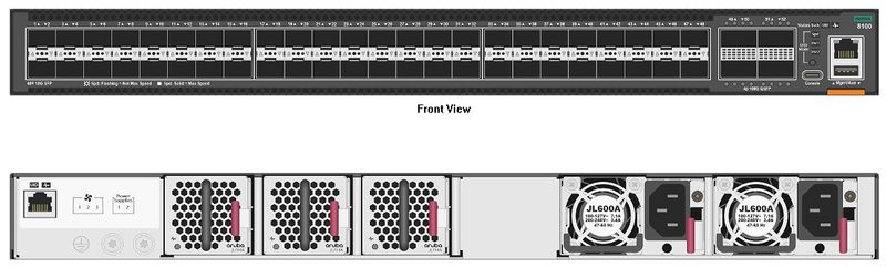 Aruba 8100 48SFP+ 4QSFP28 FB 3F 2AC Bundle