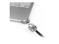 Nástavec zámku bezpečnostního slotu - with keyed cable lock (corner lock) - stříbrná - pro Apple MacBook Neo