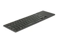 Klávesnice - s touchpad - bezdrátový - 2.4 GHz - německá - černá - maloobchod