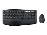 Sada klávesnice a myši - bezdrátový - Bluetooth, 2.4 GHz - AZERTY - belgická