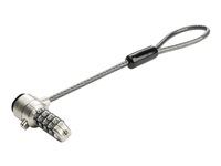 Security Cable Loop (BRNCHLOCK) - Bezpečnostní kabelový zámek - černá a stříbrná - 15 cm - kompatibilní s TAA