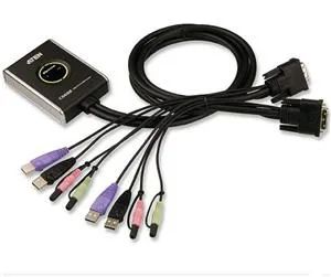 ATEN 2port DVI KVMP, USB 2.0, audio, mini, 1.2m