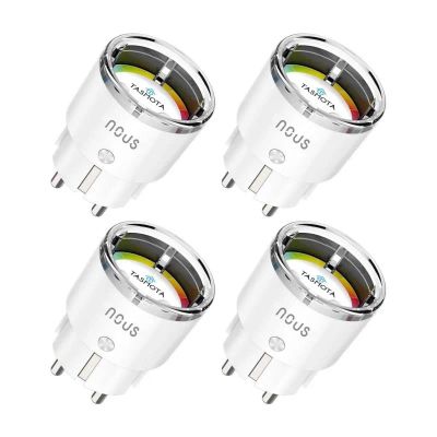 NOUS A1T, TASMOTA Smart zásuvka, 16A, Schuko, 4 ks