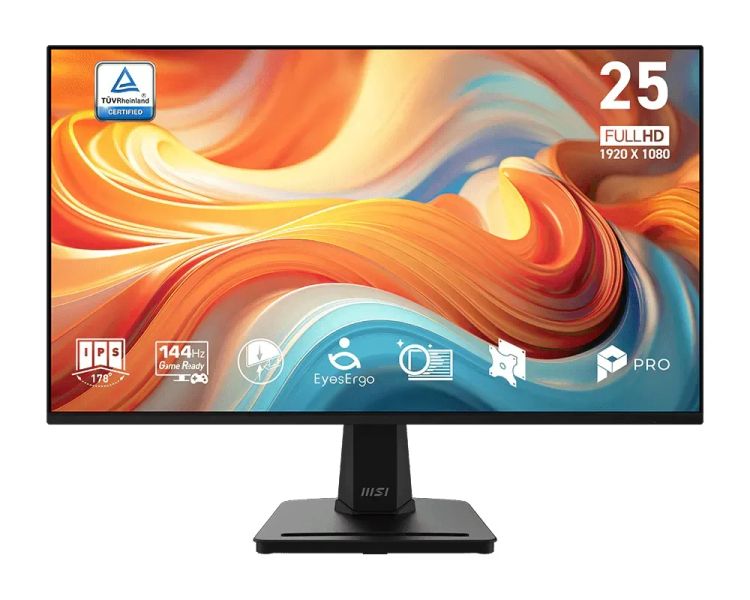 MSI Pro/MP251 E14L/24,5''/IPS/FHD/144Hz/1ms/Čierna/3R