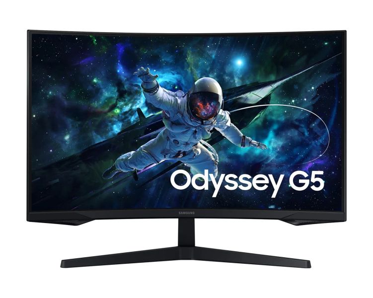 Samsung Odyssey G5/LS32CG554EUXEN/32''/VA/QHD/165Hz/1ms/Black/2R