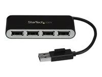 USB Bus Powered - Portable Multi Port USB 2.0 Splitter and Expander Hub - Small Travel USB Hub (ST4200MINI2) - Rozbočovač - 4 x USB 2.0 - desktop
