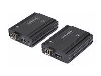 Startech DisplayPort KVM Console Extender Over Fiber Optic, 4K 60Hz - Video/audio/USB extendér - DisplayPort - až 300 m - kompatibilní s TAA