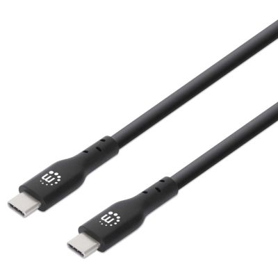 MANHATTAN Kabel, USB-C/USB-C, 0,5m, černý