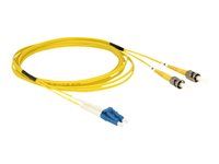 Síťový kabel - jednoduchý režim LC (M) do jednoduchý režim ST (M) - 2 m - optické vlákno - 9 / 125 mikron - OS2 - neobsahuje halogen - žlutá