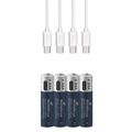 MEDIARANGE Baterie nabíjecí AAA, USB-C, 4 ks