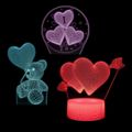 MANTA HEARTS, 3D LED Neon dekorace (3x vzor)