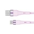 Kabel KRUGER & MATZ KM1268-1P Basic USB/USB-C 1m Růžová