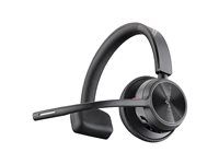 Voyager 4300 UC series - náhlavní souprava - náhlavní - Bluetooth - bezdrátový, kabelové - USB-C - černá - certifikováno pro Microsoft Teams