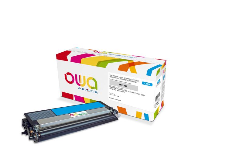 OWA Armor toner kompatibilní s Brother TN-320C, 1500st, modrá/cyan