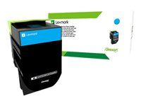Extra vysoká výtěžnost - azurová - originální - kazeta s barvivem Lexmark Corporate - pro Lexmark CS510de, CS510dte