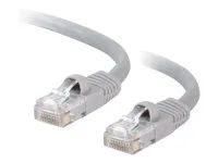 Patch kabel - RJ-45 (M) do RJ-45 (M) - 15 m - UTP - CAT 5e - lisovaný, provedení bez hrbolků, licna - šedá