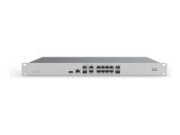 Cisco Meraki MX85 - Bezpecnostní zarízení - 1GbE - 1U - spravování cloudem k upevnení na regál
