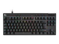 Klávesnice - hraní - TKL - podsvícení - USB - QWERTY - britská - klávesový spínač: Linear - černá