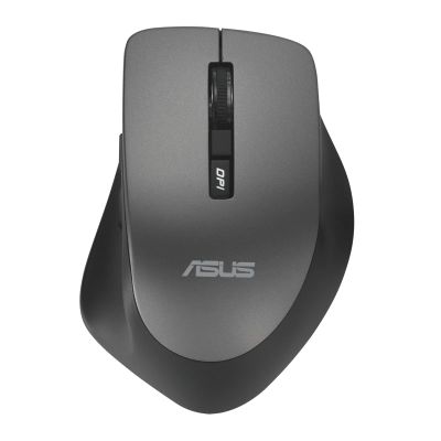 ASUS WT425/Ergonomická/Optická/Pro praváky/1 600 DPI/Bezdrátové USB/Šedá