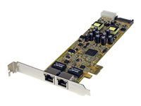 2 Port PCIe NIC 10/100/100 Server Adapter with PoE PSE (ST2000PEXPSE) - Síťový adaptér - PCI Express x1 - Gigabit Ethernet x 2