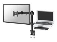 Montážní sada - plný pohyb - pro LCD displej / notebook - černá - velikost obrazovky: 10"-27" - upevnění svorkou, upevnitelné na stůl
