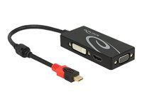Nástroj pro převod videa - DisplayPort - DVI, HDMI, VGA - černá - maloobchod