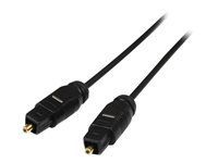 15ft / 15 Feet Optical Audio Cable (THINTOS15) - Digitální audio kabel (optický) - SPDIF - TOSLINK s piny (male) do TOSLINK s piny (male) - 4.6 m - optické vlákno - černá - pro P/N: FPCEILPTBLP, FPWARTB1M, FPWFXBAT, FPWTLTBAT, HD202A, STNDMTV100, STNDMTV70