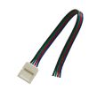 Konektor bez pájení pro RGB LED pásky 5050 30,60LED/m se šířkou 10mm s vodičem
