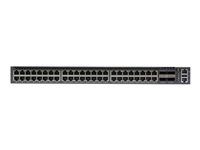 Přepínač - 48 x 10/100/1000 + 4 x 100 Gigabit QSFP28 - proudění vzduchu zezadu dopředu - Lze montovat do rozvaděče - AC