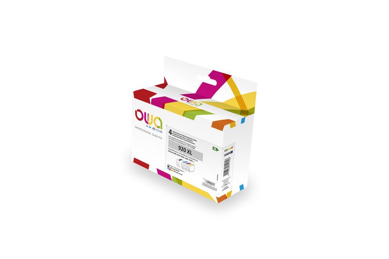 OWA ARMOR ink HP (CD975AE/CD972AE/CD973AE/CD974AE), 4-pack (CMYK), 48ml/3x12ml