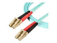 16 ft / 5m - 100 Gb - 50/125 - OM4 Fiber - LC to LC Fiber Patch Cable (450FBLCLC5) - Síťový kabel - multirežim LC (M) do multirežim LC (M) - 5 m - optické vlákno - duplex - 50 / 125 mikron - OM4 - vodě - barva