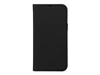 Pouzdro s klopou pro mobilní telefon - polyuretan (PU), plast - černá - pro Apple iPhone 14 Plus